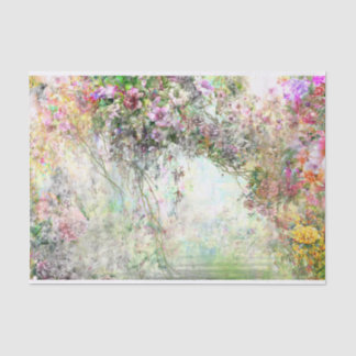 Papel De Seda Flores de Abstrato de Aquarela Perto do Pond