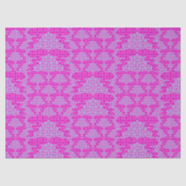 Papel De Seda Flores de Bulbo e Galhos Rosas (Frente )