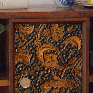 Papel De Seda Flores de Couro Arrefecidas na Decoupage da meia-n