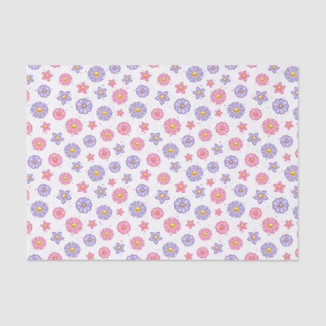 Papel De Seda Flores de dia de as mães (Frente )