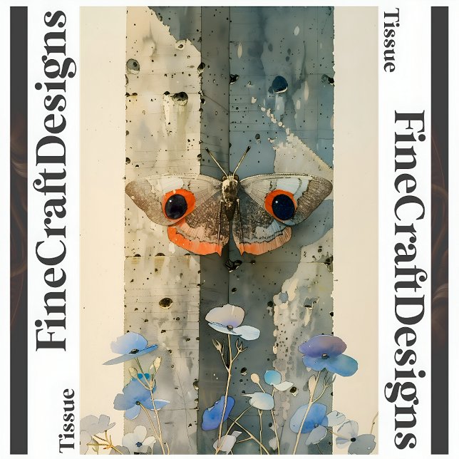 Papel De Seda Flores de Mama Estilizadas Decominação Moderna Dir (Criador carregado)