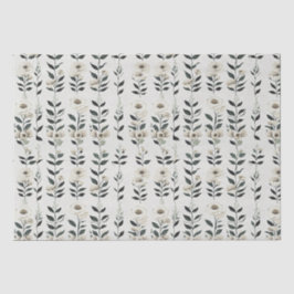 Papel De Seda Flores de Marfim Elegantes