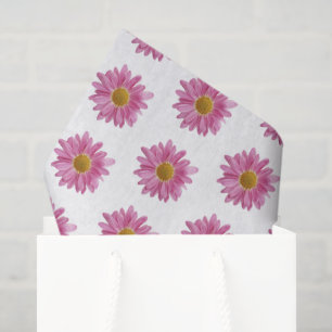 Papel De Seda Flores de margarida cor-de-rosa moderna, Primavera