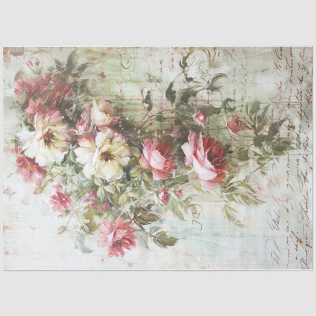 Papel De Seda Flores de paixão (Frente )