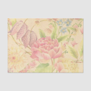 Papel De Seda Flores de Peônia