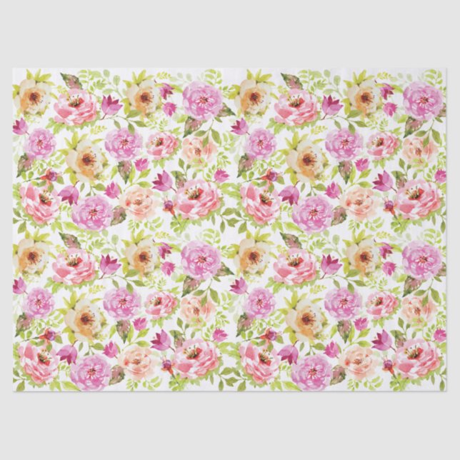 Papel De Seda Flores de primavera (Frente )