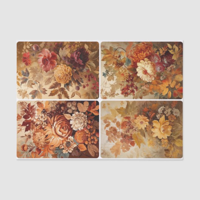 Papel De Seda Flores de queda (Frente )