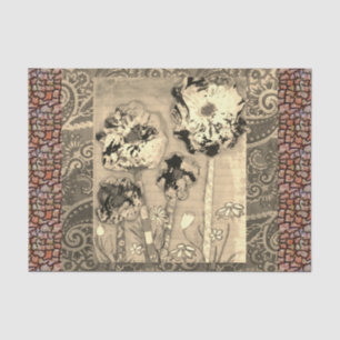 Papel De Seda Flores de Tecidos 2