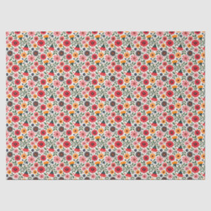 Papel De Seda Flores de Verão Brilhantes