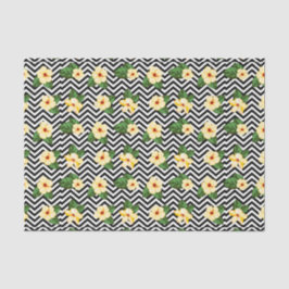 Papel De Seda Flores (Design 47 Série Amarelo/Laranja)