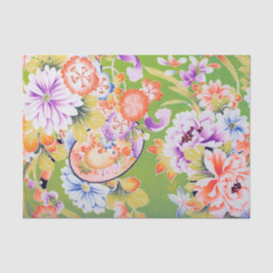Papel De Seda Flores, Design Floral Japonês
