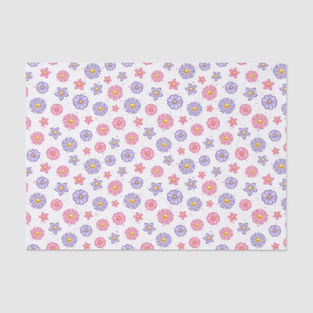 Papel De Seda Flores do Dia das Mães (Frente )
