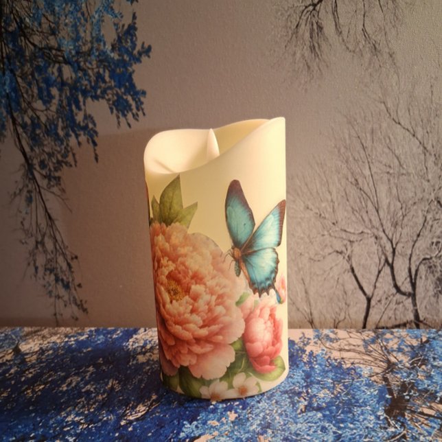 Papel De Seda Flores e Borboletas em Aquarela Pastel & Decoupage (Criador carregado)