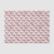 Flores e Cogumelos Rosa Vintage