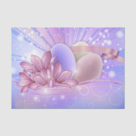 Papel De Seda Flores e ovos de Páscoa