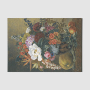 Papel De Seda Flores exóticas em uma dissociação do vaso grego