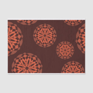 Papel De Seda Flores laranja, modernas, decorativas, geométricas