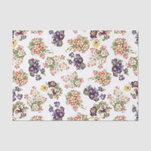 Papel De Seda Flores misturadas do vintage bonito