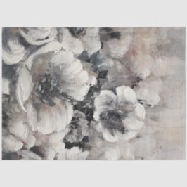 Papel De Seda Flores no Carvão