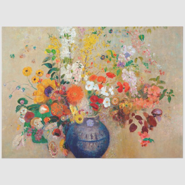 Papel De Seda Flores, Redon (Frente )