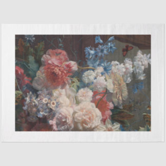 Papel De Seda Flores Renascentistas