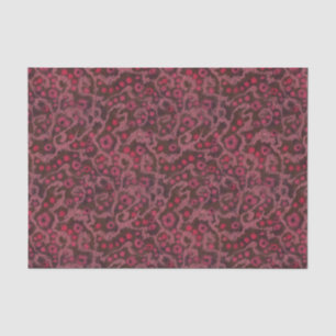 Papel De Seda Flores rosa Curvas Escamoteadas com padrão floral 
