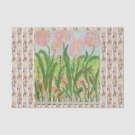 Papel De Seda Flores rosa vedadas