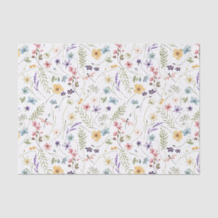 Papel De Seda Flores Selvagens - Dissociação Floral
