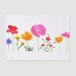 Papel De Seda flores selvagens do prado