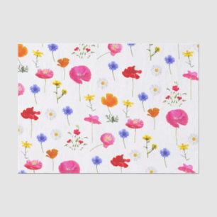 Papel De Seda flores silvestres