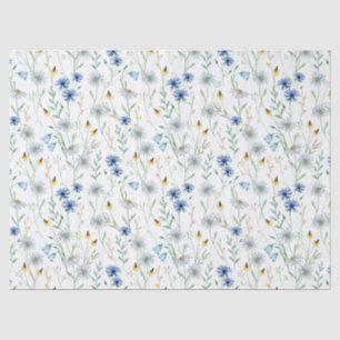 Papel De Seda Flores silvestres