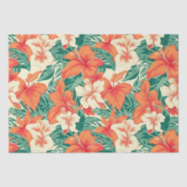 Papel De Seda Flores tropicais Vibe havaiano