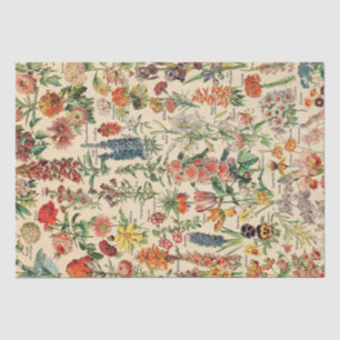 Papel De Seda Flores Vintage