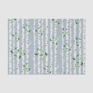 Papel De Seda Floresta de Árvore Birch - Woody