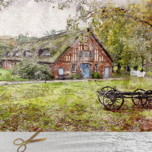 Papel De Seda Floresta de Farmácia e Vagão