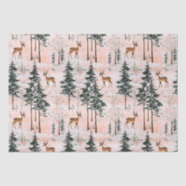 Papel De Seda Floresta de inverno encantada