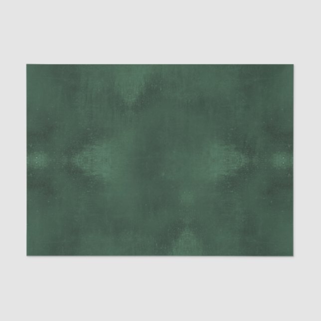 Papel De Seda Floresta de Natal Verde Elegante Simples Aquarela (Frente )