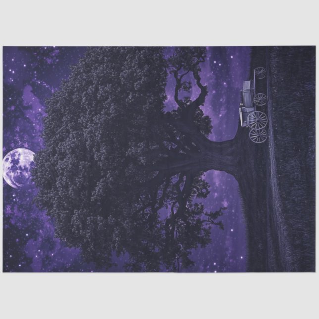 Papel De Seda Floresta de Romance Esqueletal de Dissociação (Frente )