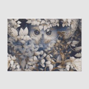 Papel De Seda Floresta Encantada Coruja de Cottagecore Goblincor
