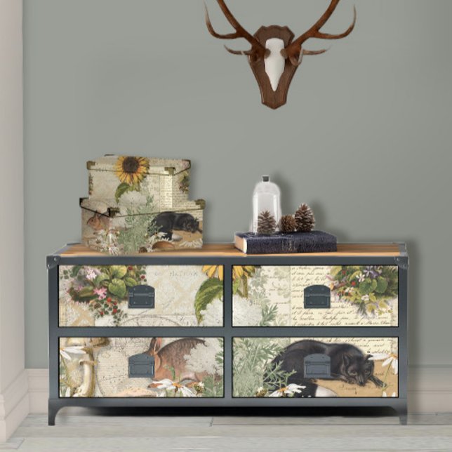 Papel De Seda Floresta Floral de Cogumelos Fox Ephemera (Criador carregado)