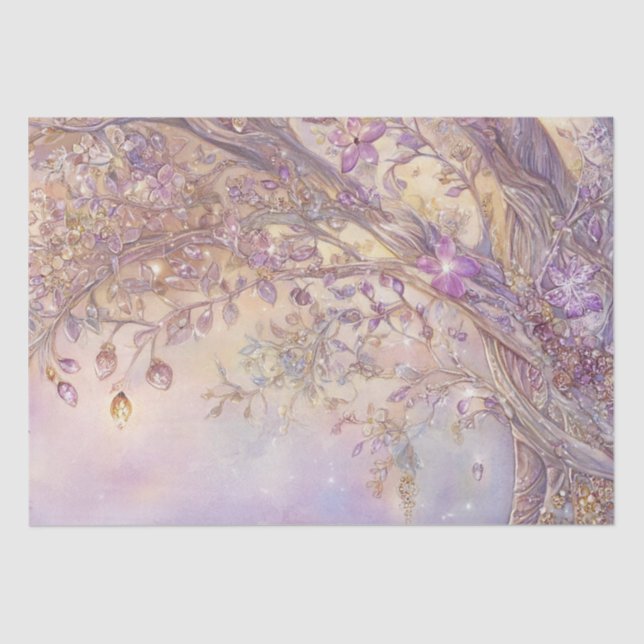 Papel De Seda Floresta Luminosa (Frente )