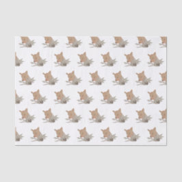 Papel De Seda Floresta Sazonal Fox