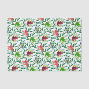 Papel De Seda Floresta Tropical de Bamboo, Sapo Leap