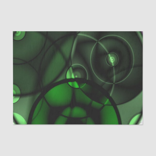 Papel De Seda Floresta Verde (Frente )