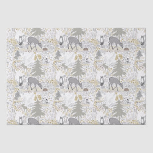 Papel De Seda Florestas De inverno