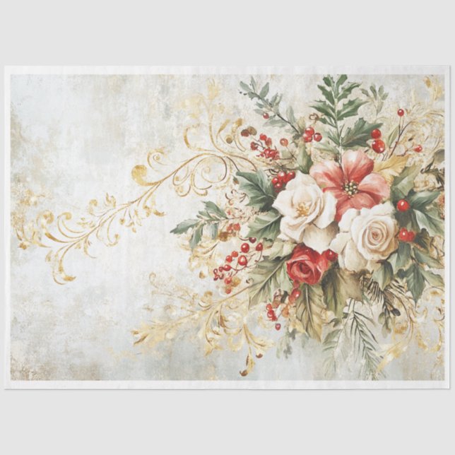 Papel De Seda Florestas de Natal (Frente )