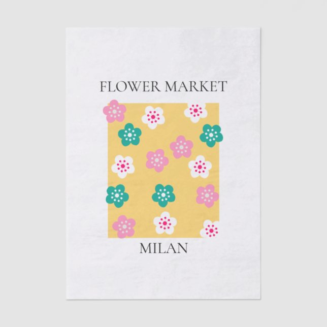 Papel De Seda Flower Market - Milan (Frente )
