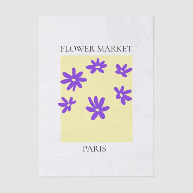 Papel De Seda Flower Market - Paris (Frente )