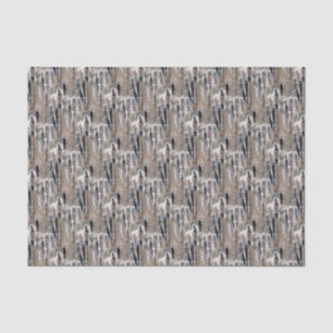 Papel De Seda Fluffy Cattails Nature Pattern