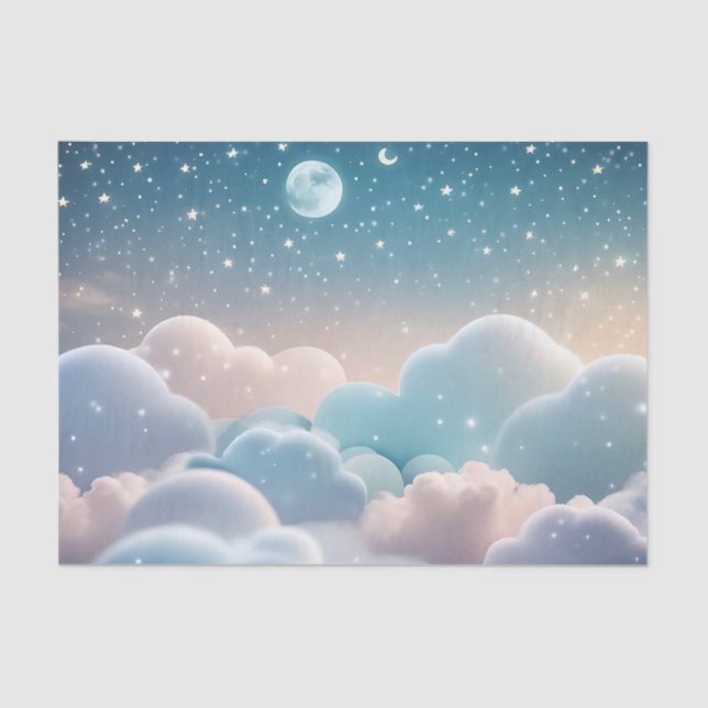 Papel De Seda Fluffy Cloud Pastel (Frente )